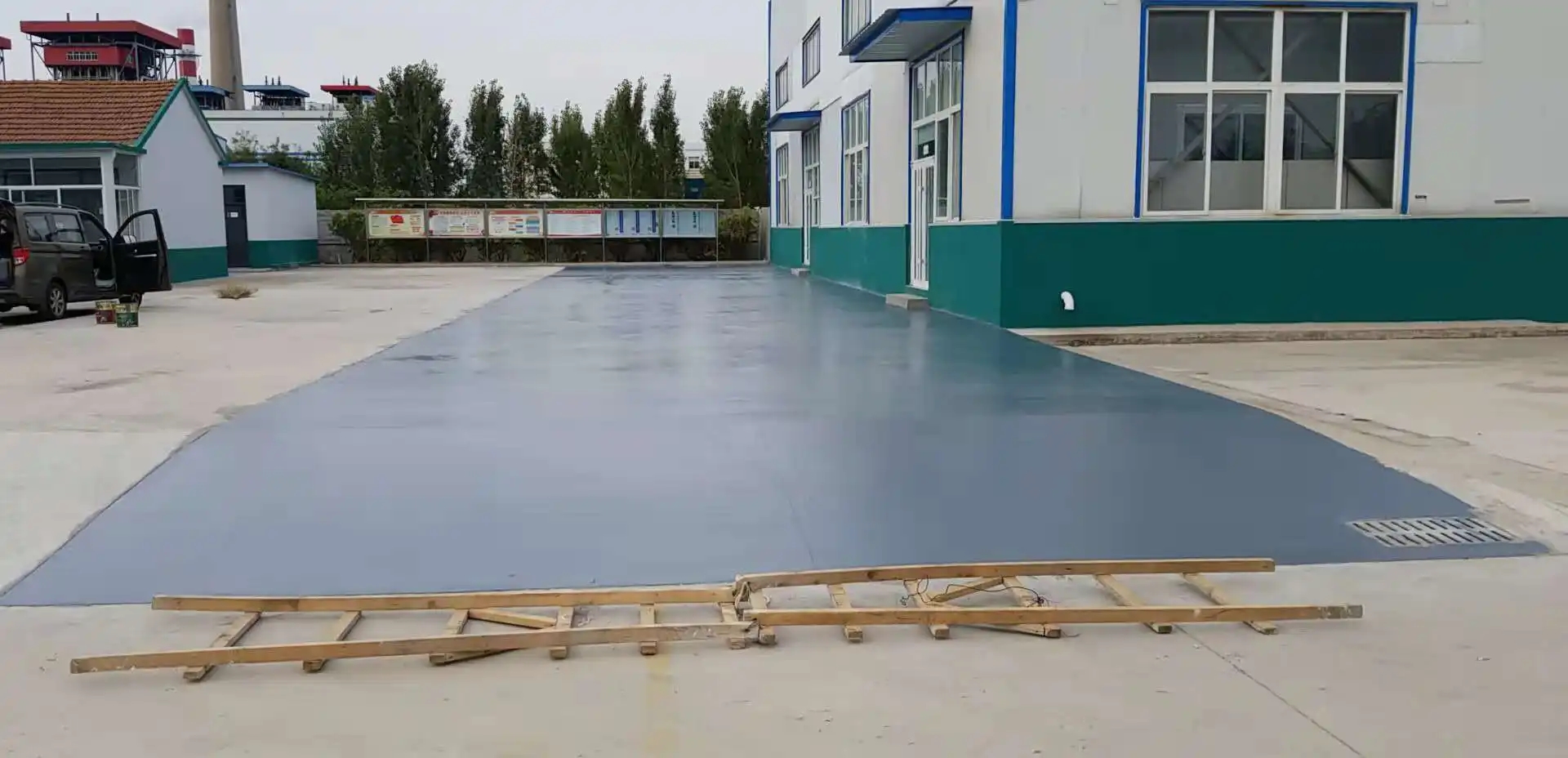 奇台车间厂房地坪漆修补翻新